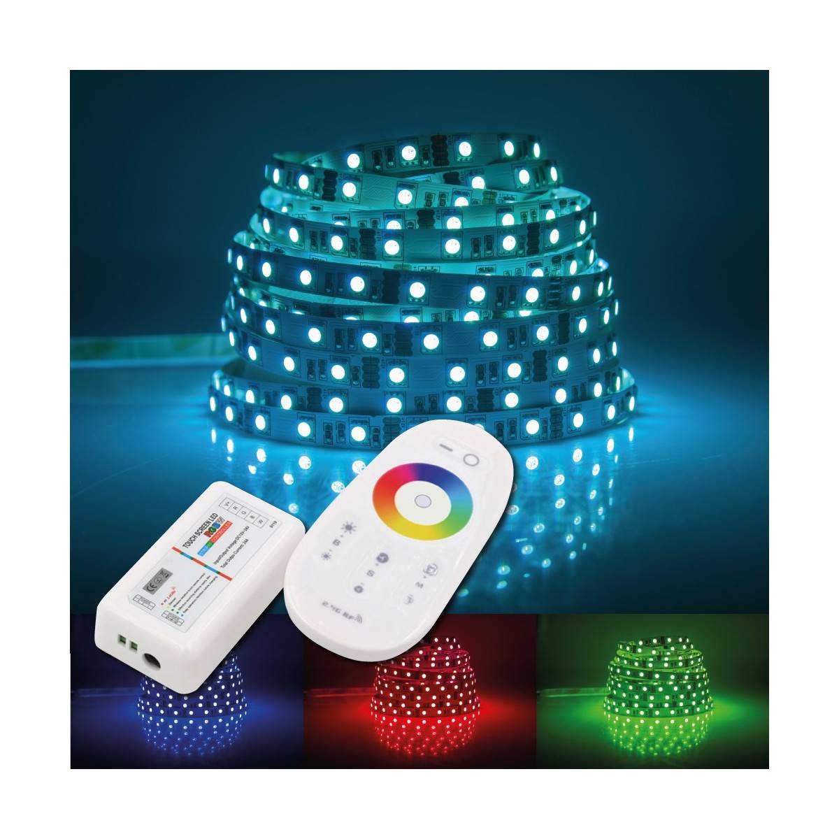 Controlador LED WIFI RGBW 12/24V 4 canais WIFI RGBW 12/24V 4 canais