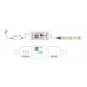 Controlador monocolor LED SMART+ WIFI 12/24V 1 Canal 10A