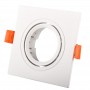 Aro downlight encastrável, quadrado e basculante GU10, MR16