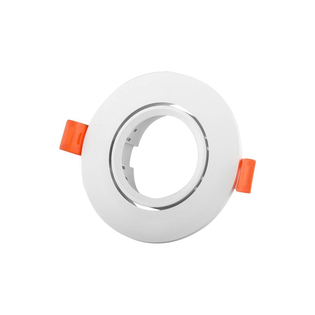 Aro downlight encastrável circular basculante GU10, MR16