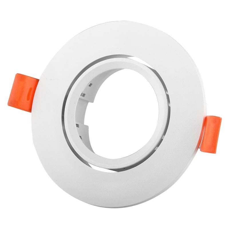 Aro downlight encastrável circular basculante GU10, MR16