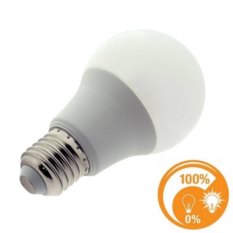 Lâmpada LED E27 10W A60 dimável