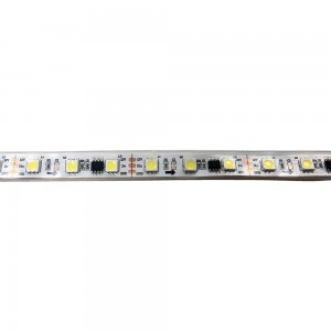 Fita LED IC digital 12V DC 72W 10mm 5 metros branco frio 6000K IP67 (SMD5050 60CH/M)