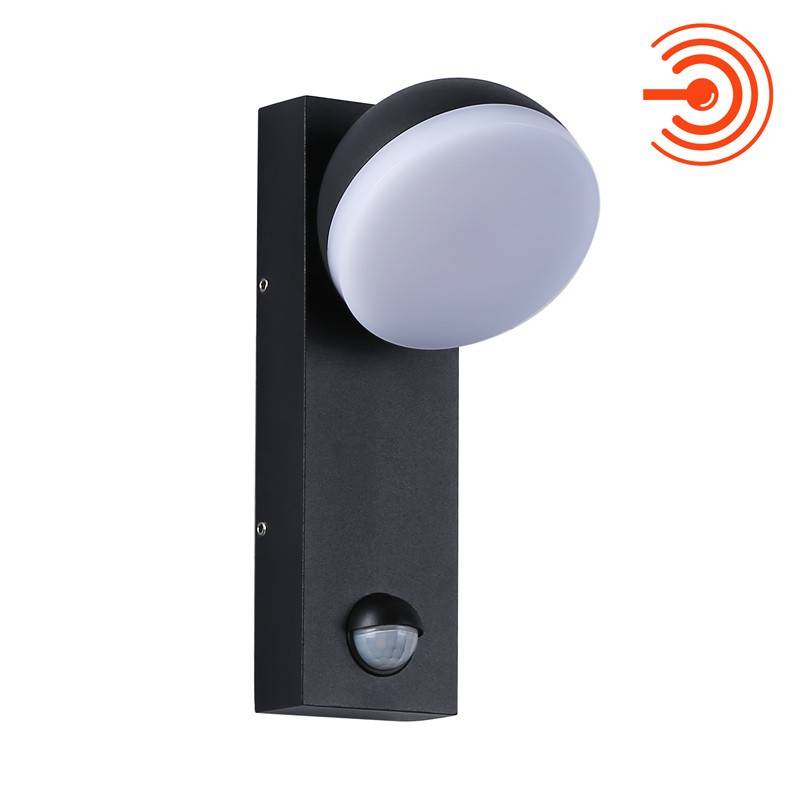 Aplique de parede para exterior LED com sensor PIR "ATLAS" 10W IP54