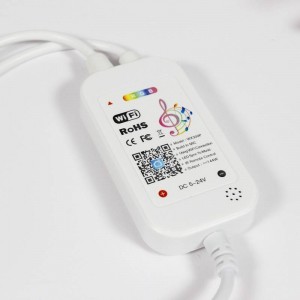Kit Fita LED musical RGB WiFi Alexa/Google Home com fonte e controlo