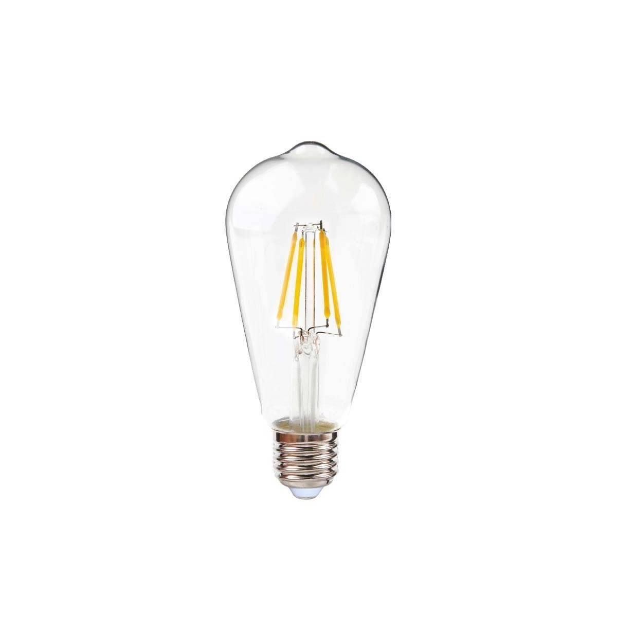 Lâmpada de incandescência LED vintage ST64 E27 6W