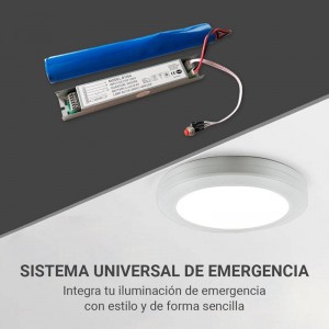 Kit de conversão para luz de emergência para luminárias LED de 20W