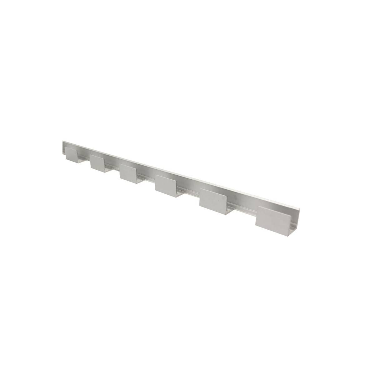 Perfil flexível de alumínio 16x10 para mangas de silicone