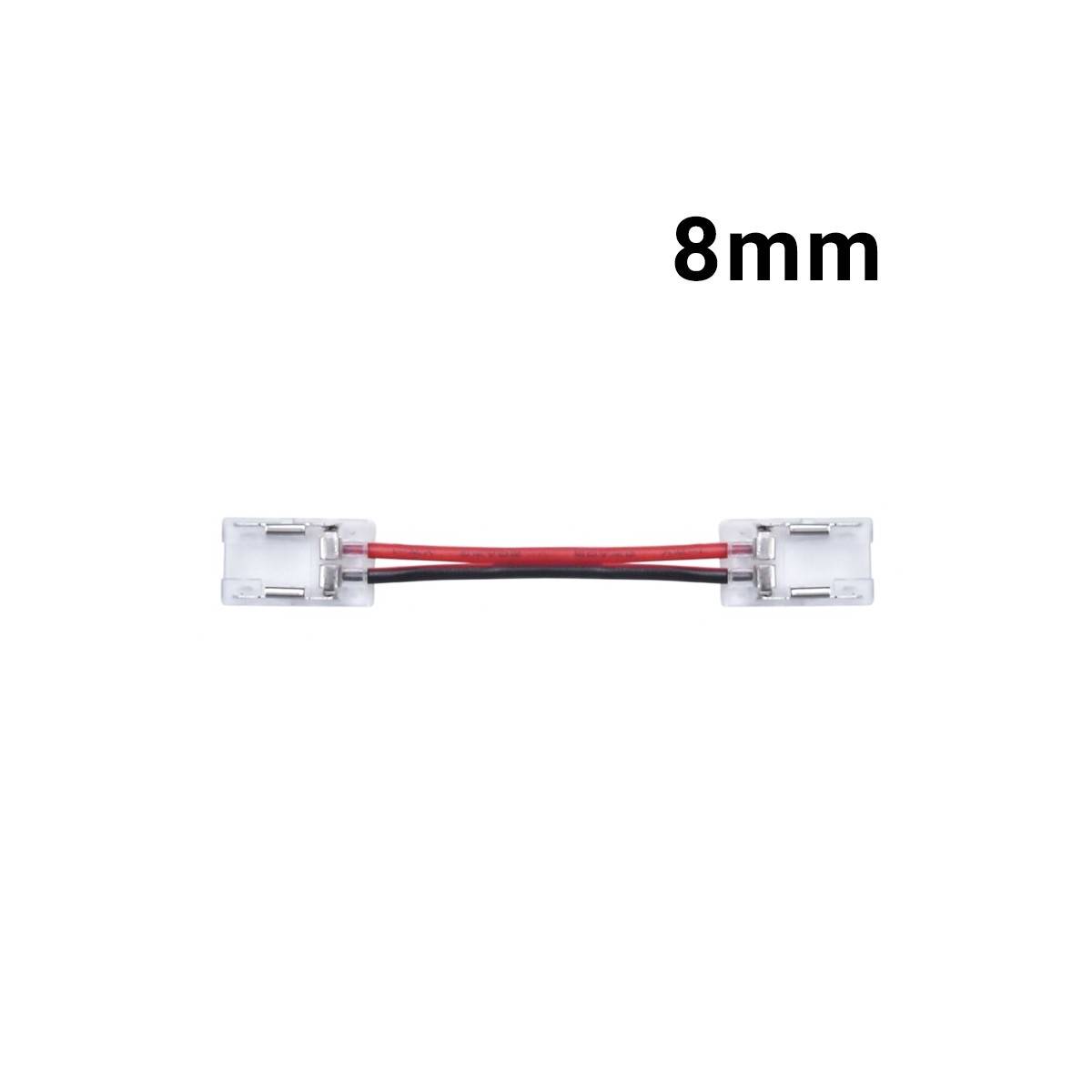 Conector rápido de cor única para faixa LED de 8mm para perfil