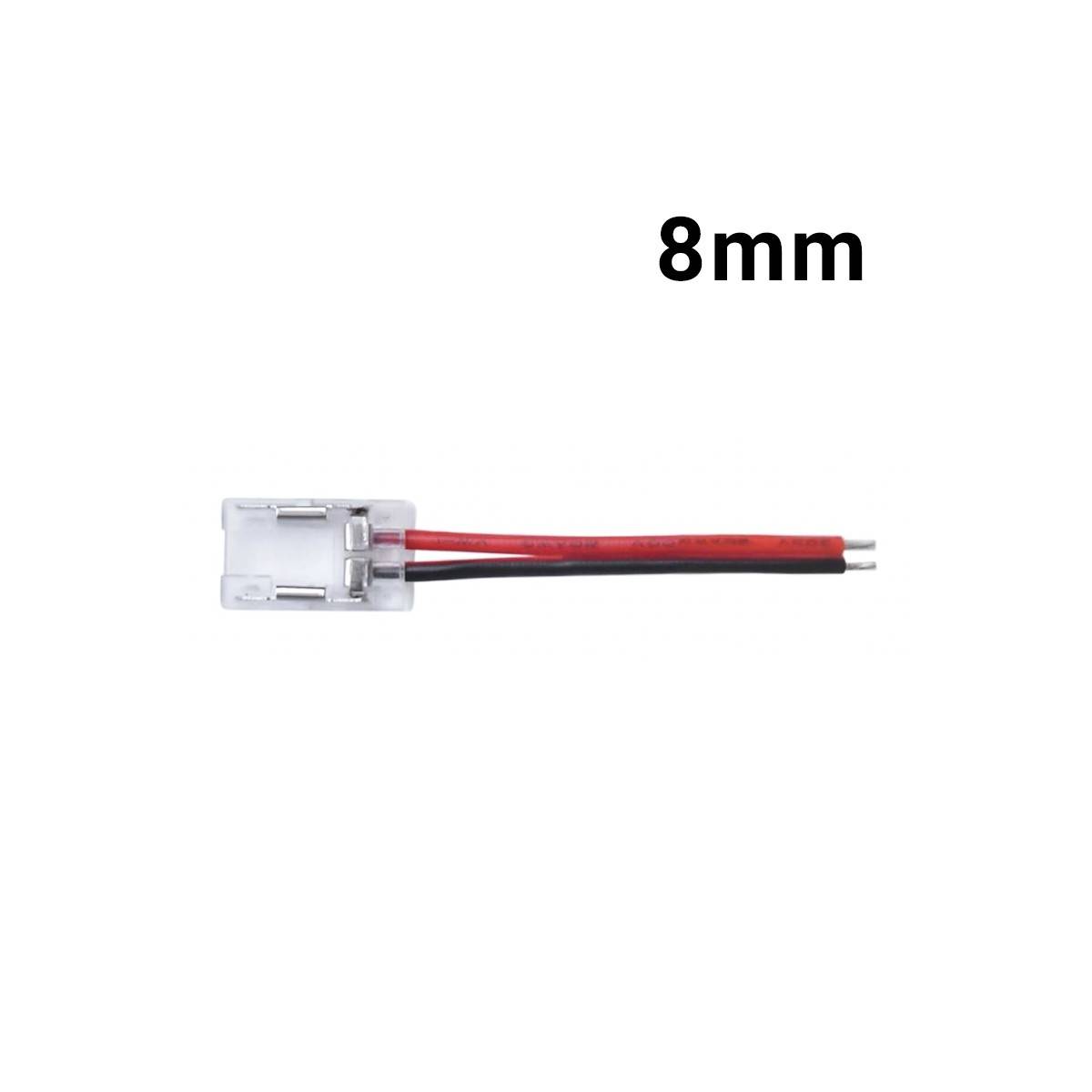 Conector rápido para inicio de fitas LED monocolor de 8mm