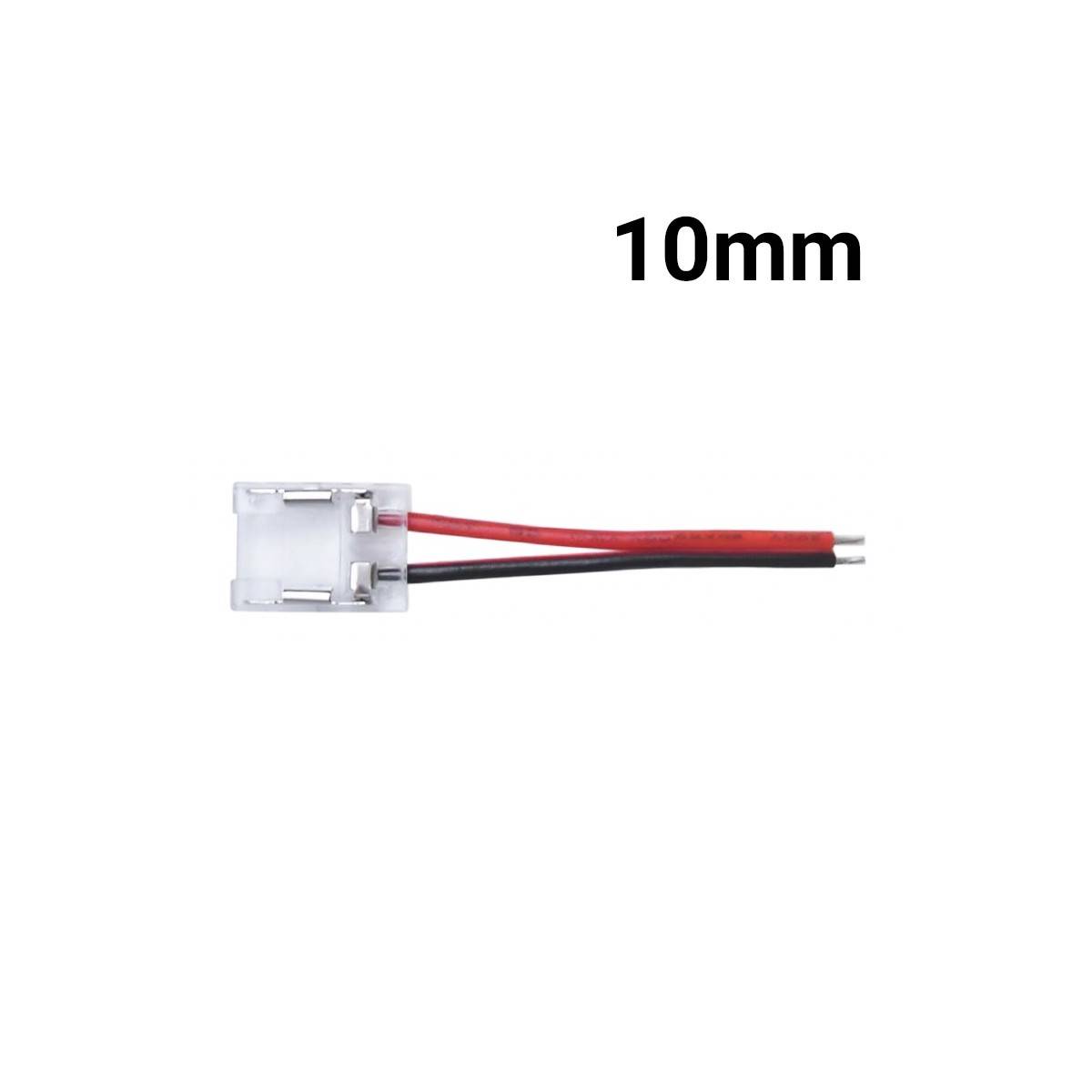 Conector início de perfil e fita LED monocolor de 10mm