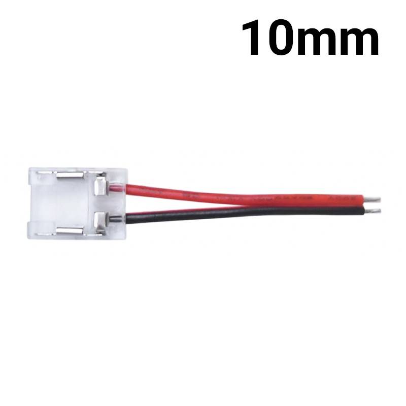 Conector início de perfil e fita LED monocolor de 10mm