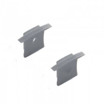 Tampa Lateral para perfil encastrável chão 36x28mm (1un) Tampa Lateral para perfil encastrável chão 36x28mm (1un)