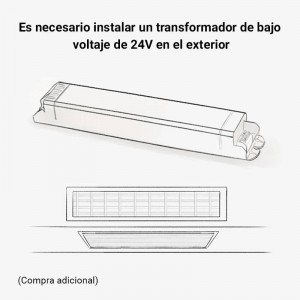 Kit SKYline iluminação linear 120led/m 90W 5m