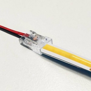 Conector para início de fita LED COB monocromática de 8mm