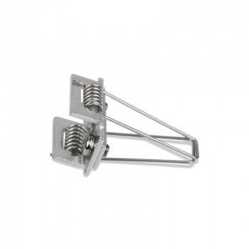 Grampo metálico fixação perfil encastrável 36x28mm (1un) Grampo metálico fixação perfil encastrável 36x28mm (1un)