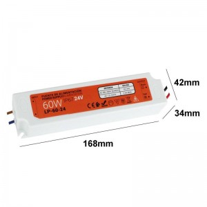 Fonte de alimentação compacta estanque 24V 60W IP67