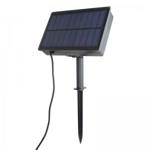 Grinalda solar LED exterior 8m com 10 lâmpadas integradas