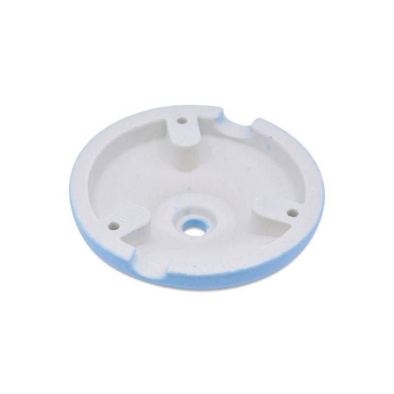 Roseta feita de cerâmica de teto de cor azul