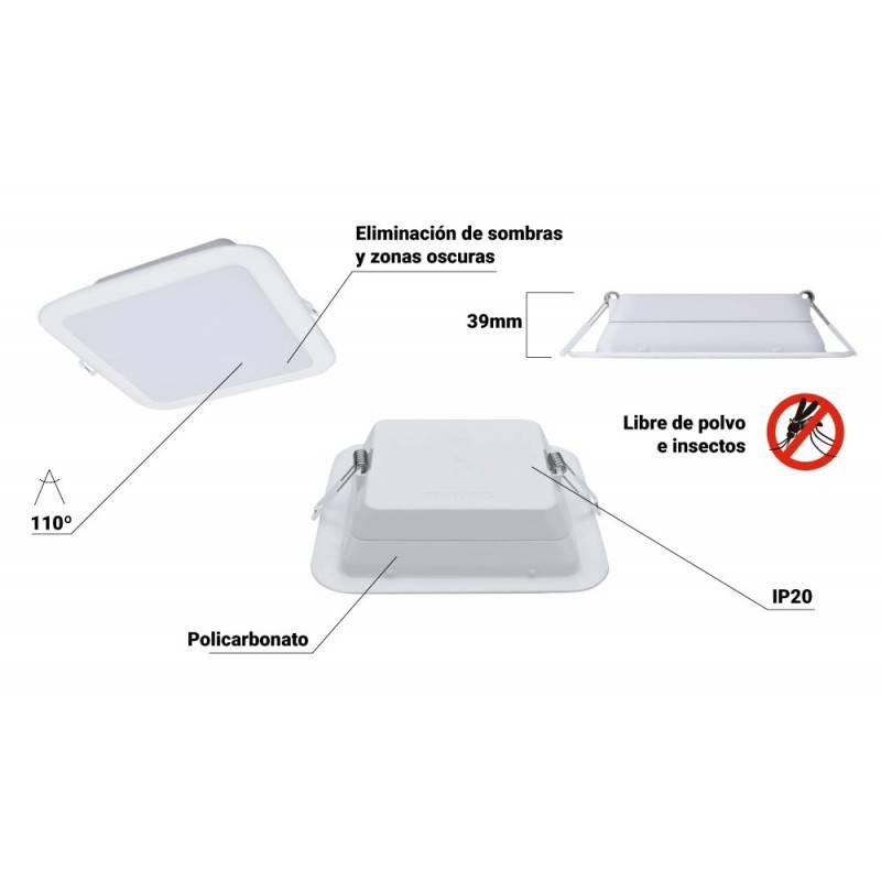 Luminárias embutidas LEDINARE DN065B G2 11W 900lm - Philips Luminárias embutidas LEDINARE DN065B G2 11W 900lm - Philips