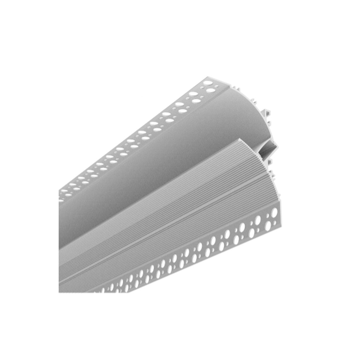 Perfil de alumínio para banhar a parede LED 66x104,9mm (2m)