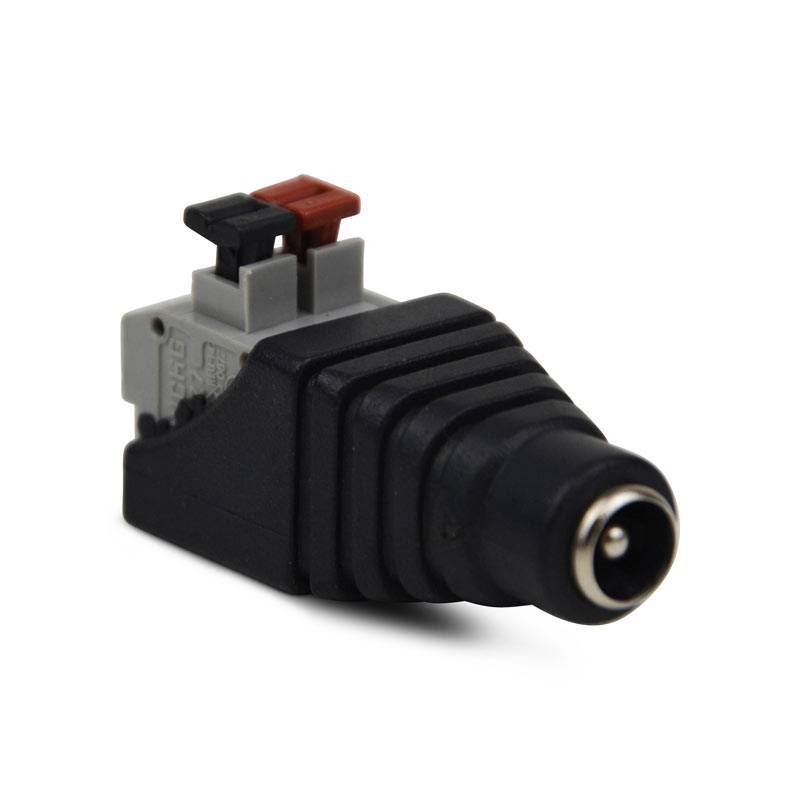 Conector ficha  Jack RCA Fêmea ligação rápida para fita LED