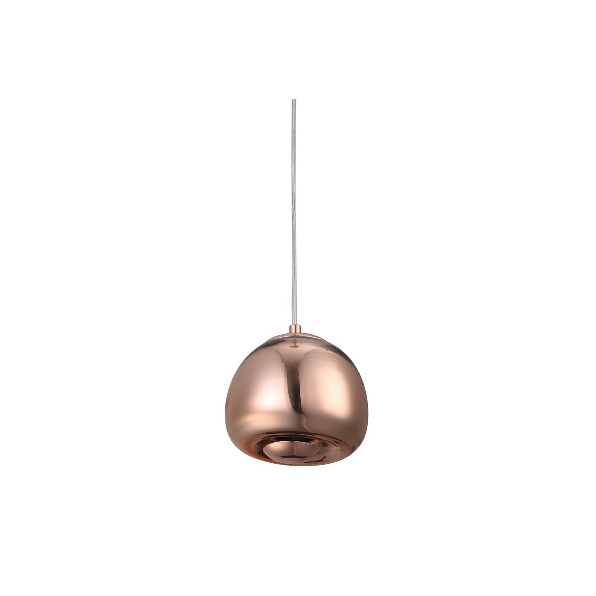 Candeeiro suspenso de design "Julia"  - cor rosa dourado