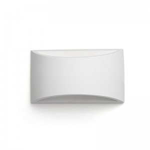 Candeeiro de parede em gesso "PEARL" G9 - Saída de luz dupla