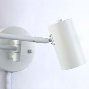 Luz de Parede Articulada "LISA" Branco - 40W - IP20, Casquilho G45