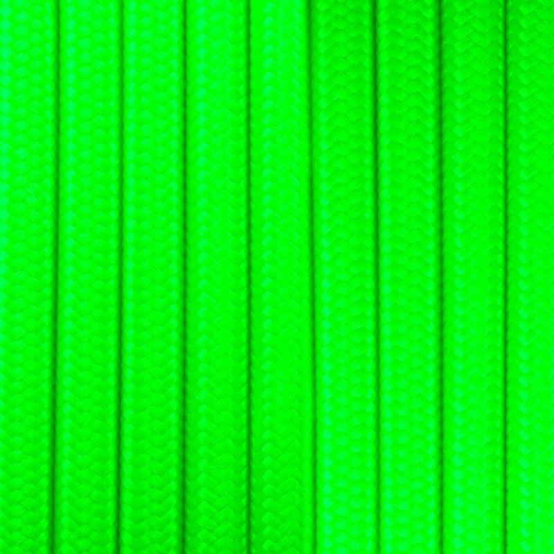 Cabo eléctrico de algodão verde cítrico