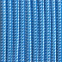 Cabo eléctrico branco e azul revestido em seda