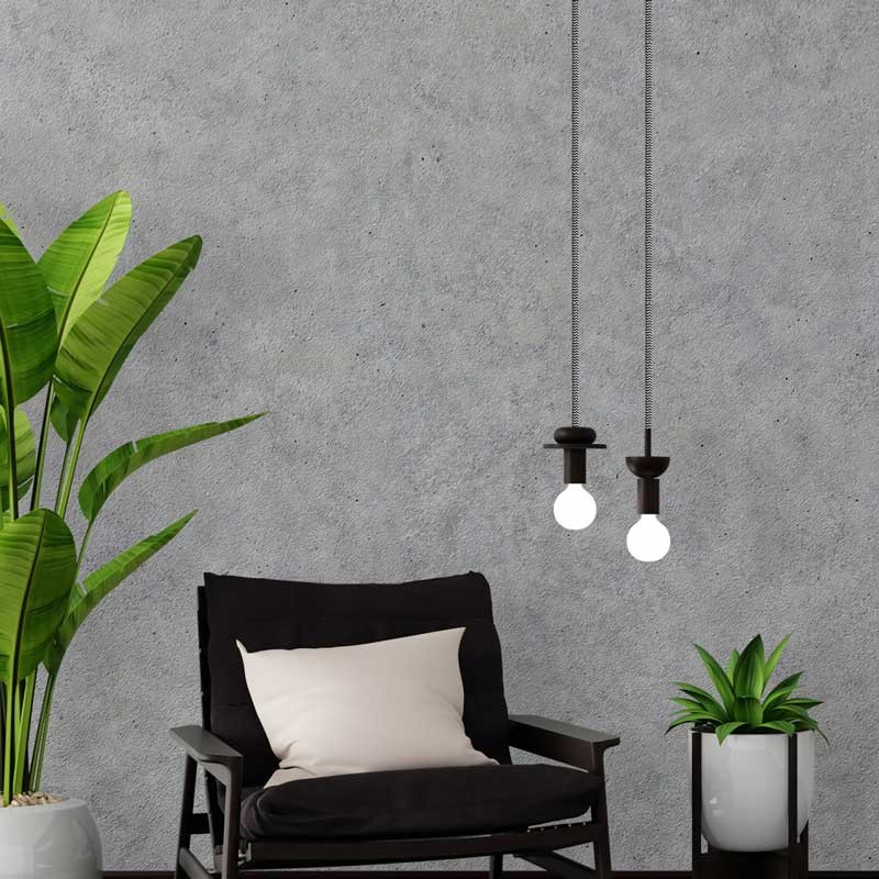 Cabo eléctrico branco e preto em forma de ZIGZAG Cabo eléctrico branco e preto em forma de ZIGZAG