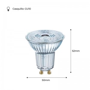 Lâmpada  PARATHOM PAR16 50 GU10 36° 4,3W 2700K