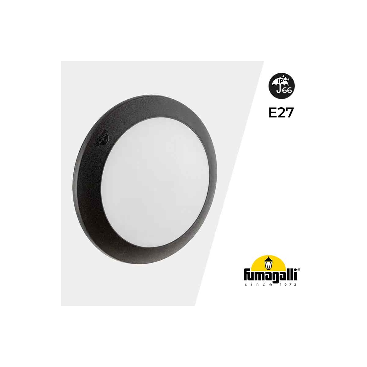 Plafon de exterior estanque de parede ou teto FUMAGALLI BERTA E27 IP66