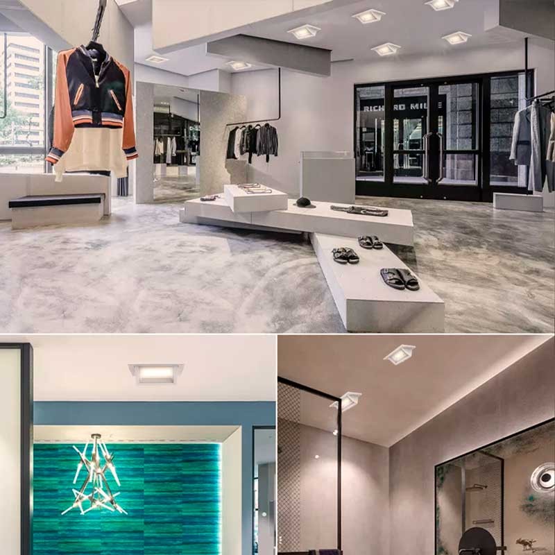 Downlight LED retangular 38W 120° CCT Condutor LIFUD