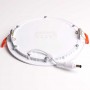 Placa downlight LED encastrável circular 12W