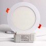 Placa downlight LED encastrável circular 12W