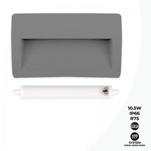 Aplique de parede de exterior CCT 270 R7S 10.5W FUMAGALLI