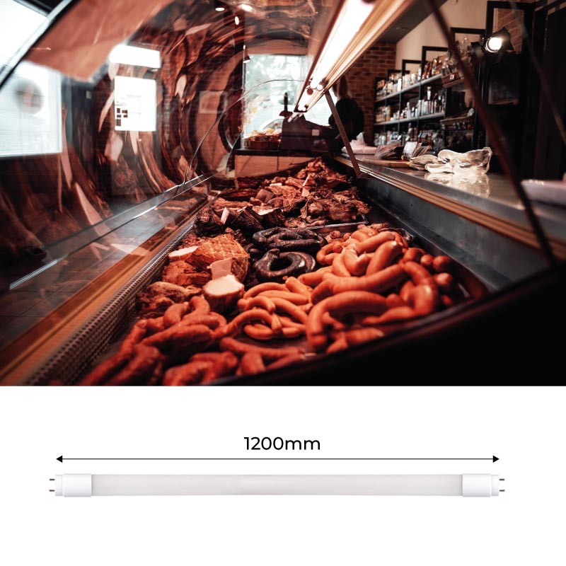 Tubo LED T8 açougue especial 120cm 18W Tubo LED T8 açougue especial 120cm 18W