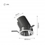 Projetor LED 12W COB IP54 Baixo UGR