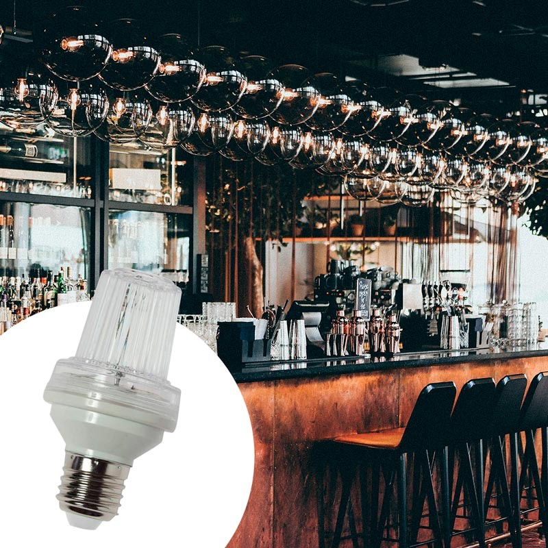 Lâmpada LED de efeito estroboscópico E27 0.3W IP44