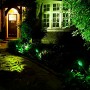 Kit Iluminação de Jardim impermeável + com lâmpada GU10 LED 5W verde