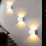 Pacote de 8 luzes de parede "KURTIN" 6W de abertura de luz ajustável