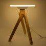 Candeeiro de mesa LED de madeira 11W