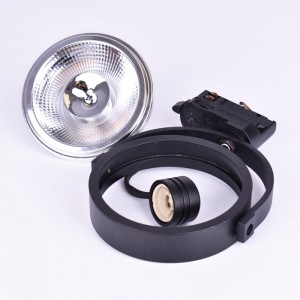 Pack LED Track Spotlight 3 fases + Lâmpada LED AR111 GU10