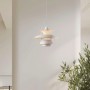 Lâmpada de balcão pingente branco