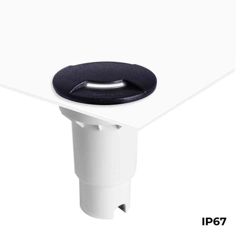 Foco de piso encastrável LED FUMAGALLI CECI 90 2L GU10 3.5W IP67