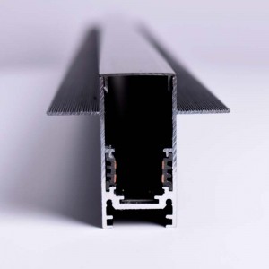Carril magnético de 1 metro para embutir lâmpadas LED em tetos ou paredes.