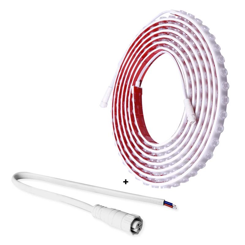 LED Washer flexível + cabo de arranque para ligação de uma só cor LED Washer flexível + cabo de arranque para ligação de uma só cor