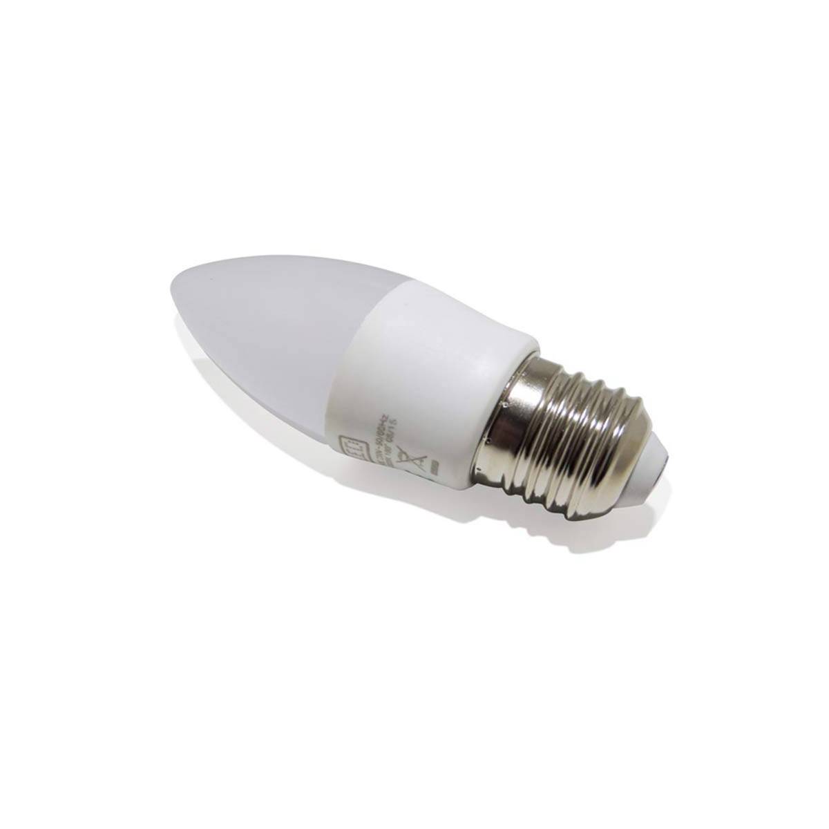 Lâmpada vela LED E27 C37 4.2W Opalina